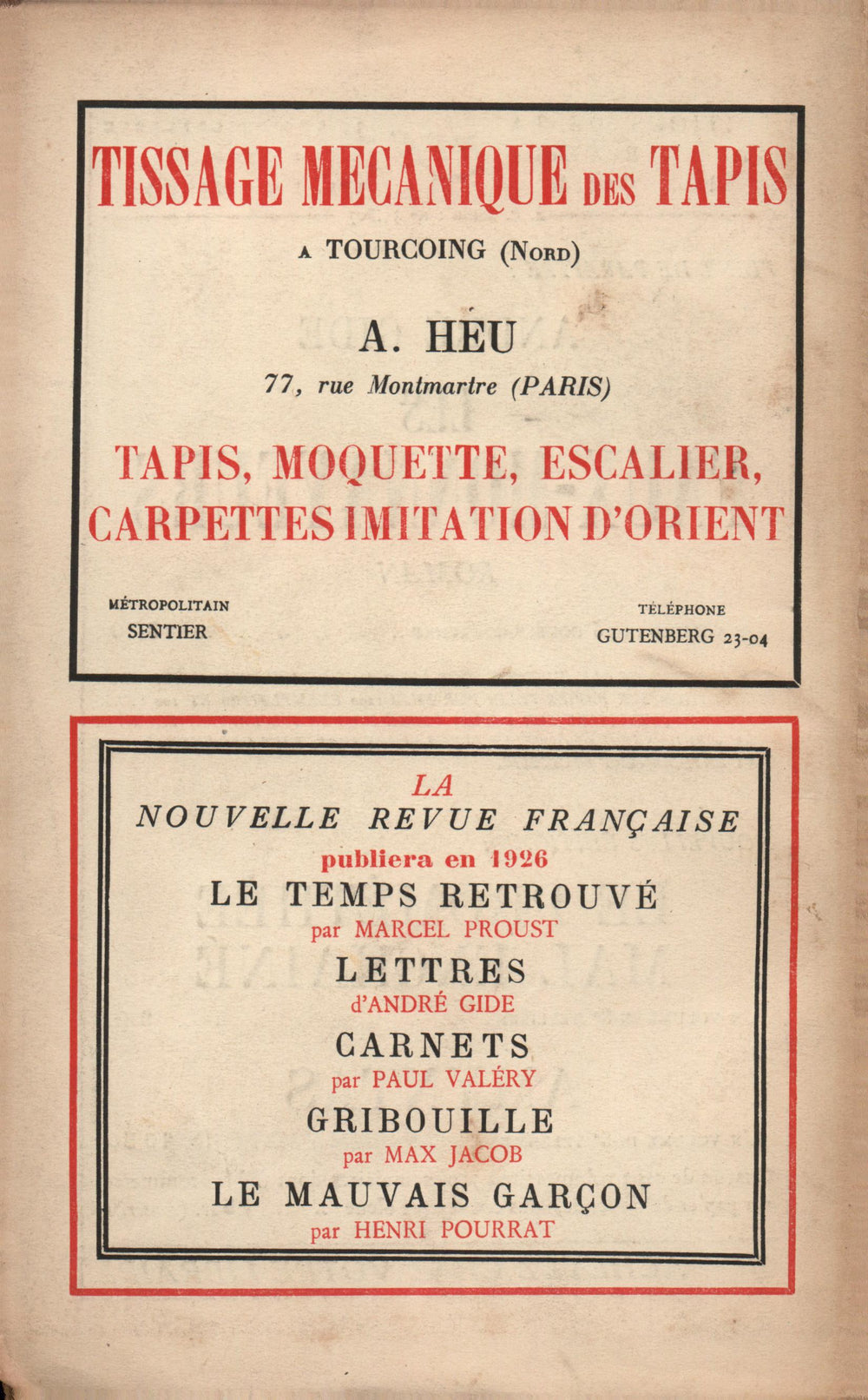 La Nouvelle Revue Française N' 149 (Février 1926)