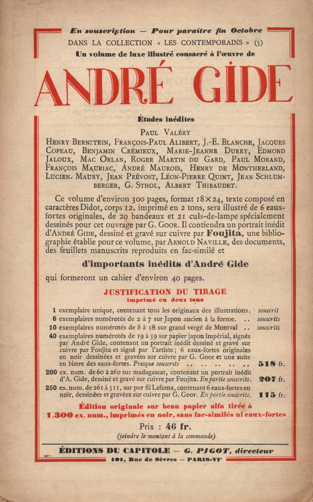 La Nouvelle Revue Française N' 169 (Octobre 1927)