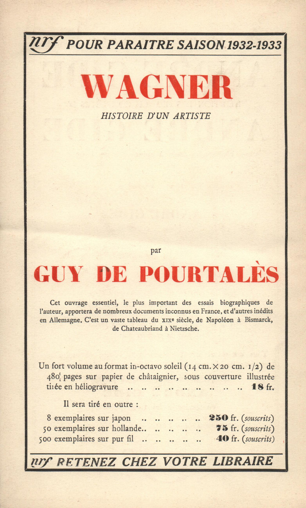La Nouvelle Revue Française N° 228 (Septembre 1932)