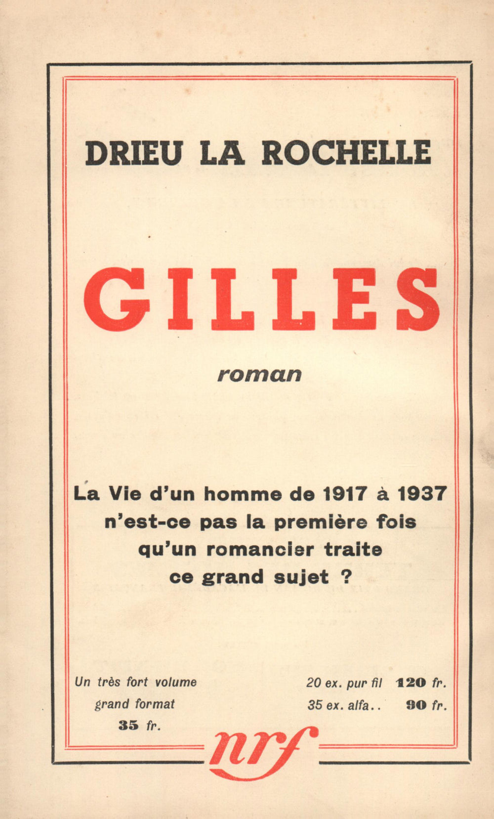 La Nouvelle Revue Française N' 317 (Février 1940)