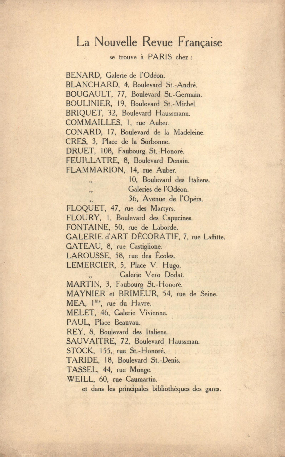 La Nouvelle Revue Française N' 31 (Juillet 1911)