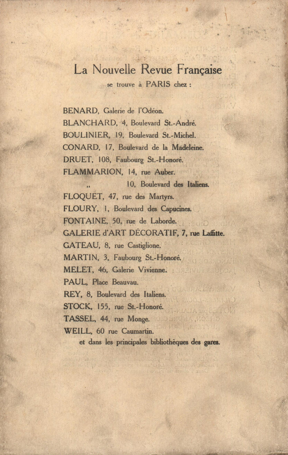 La Nouvelle Revue Française N' 17 (Mai 1910)