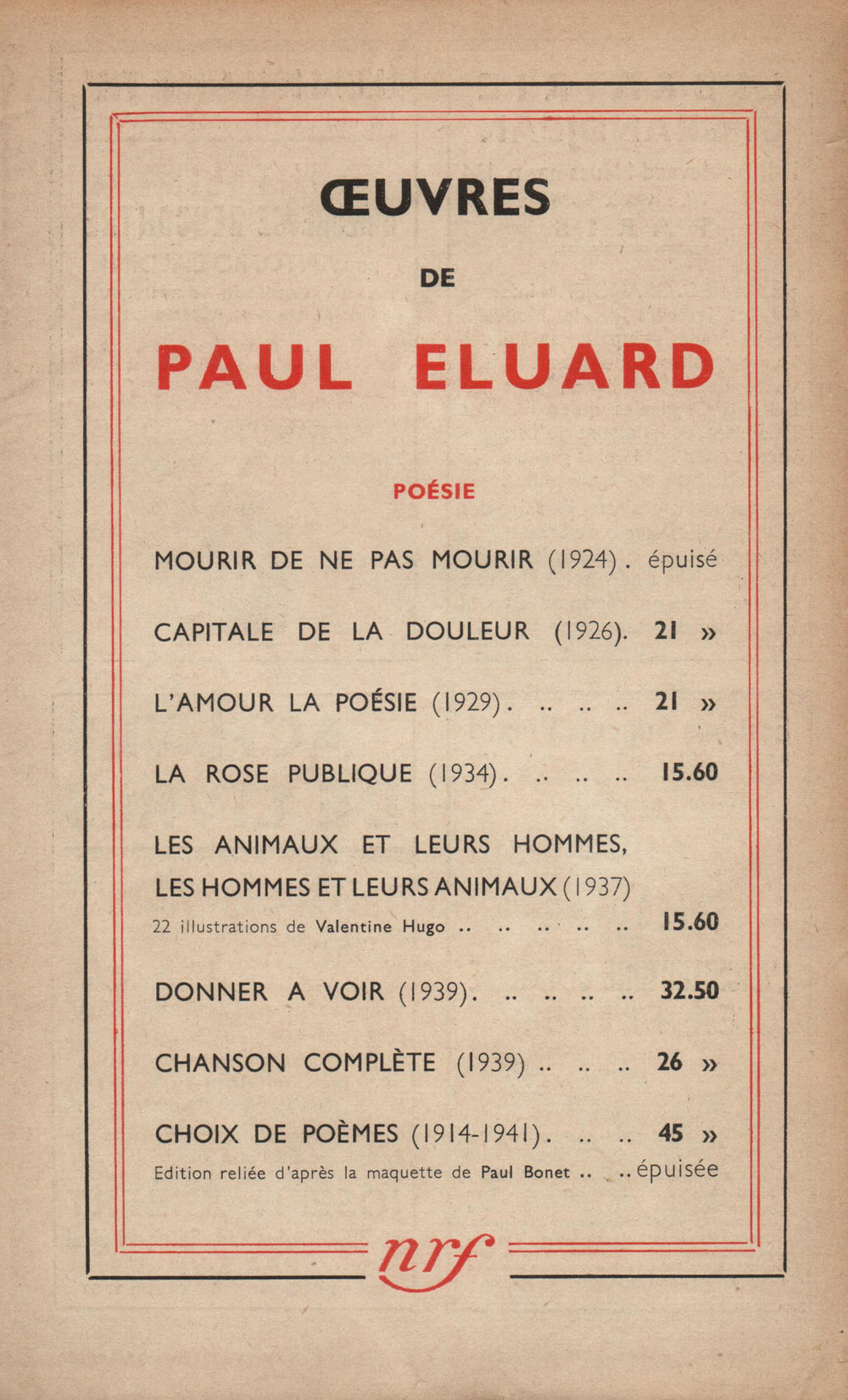 La Nouvelle Revue Française N' 349 (Mars 1943)