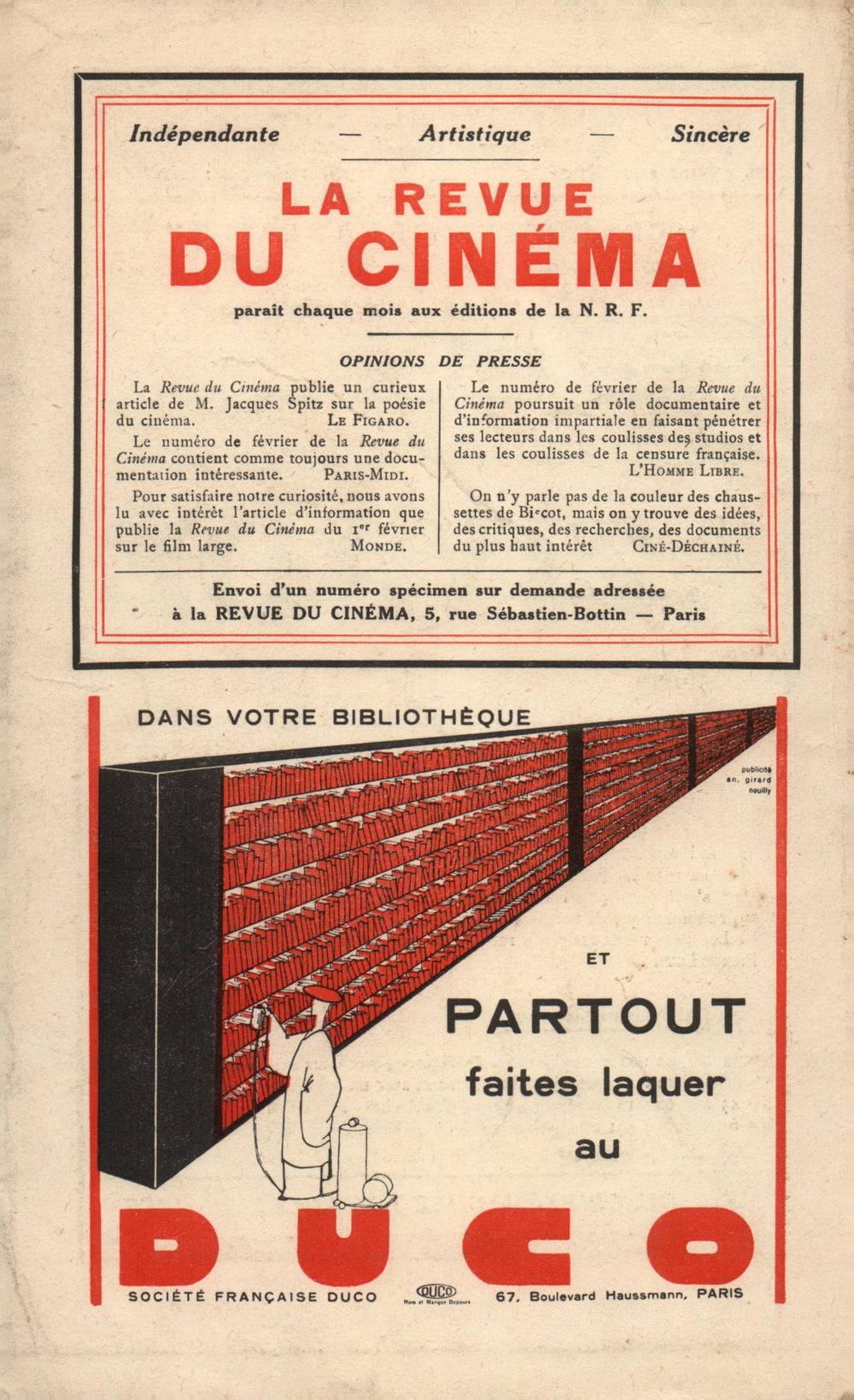 La Nouvelle Revue Française N' 211 (Avril 1931)
