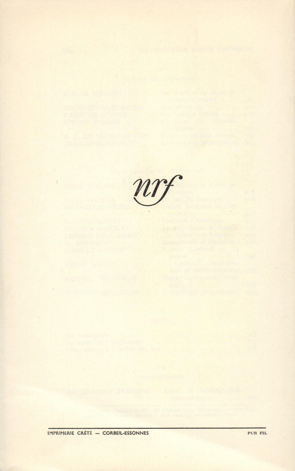 Hommage ŕ Valery Larbaud N' 57 (Septembre 1957)