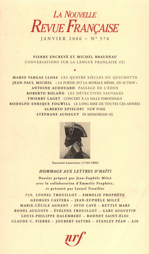 La Nouvelle Revue Française N° 576