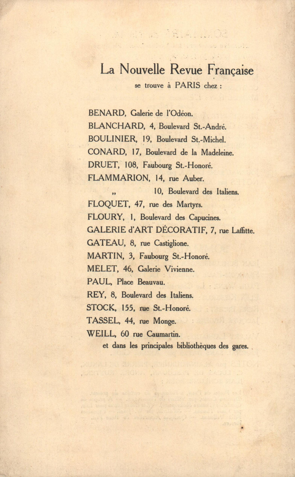La Nouvelle Revue Française N' 16 (Avril 1910)