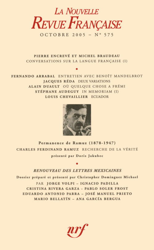 La Nouvelle Revue Française N° 575