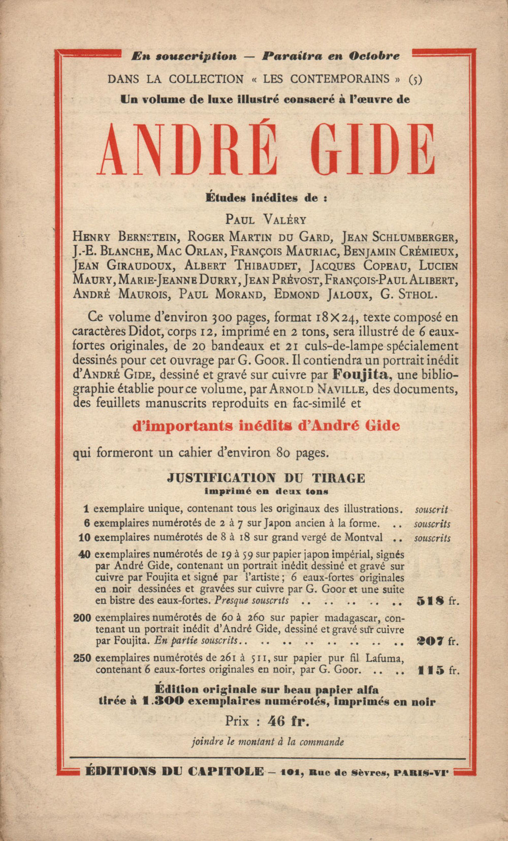 La Nouvelle Revue Française N' 168 (Septembre 1927)