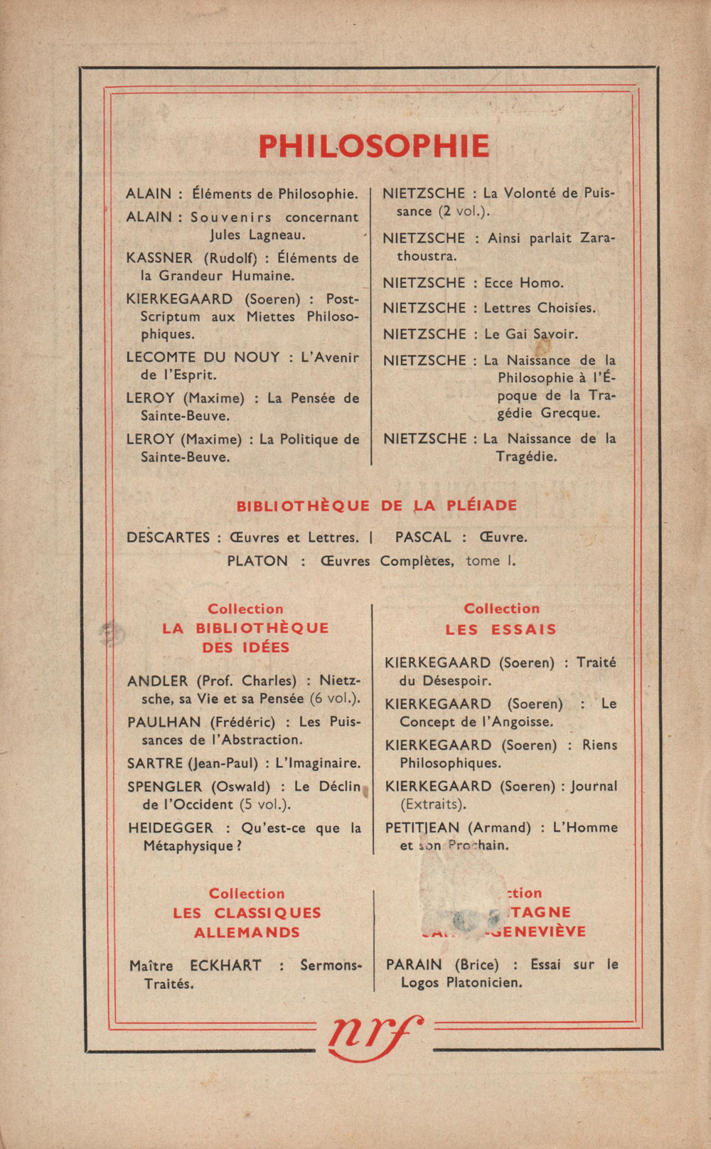 La Nouvelle Revue Française N' 343 (Septembre 1942)