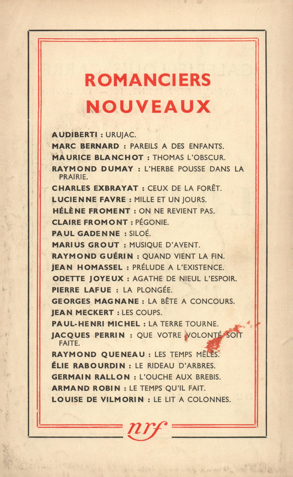 La Nouvelle Revue Française N' 336 (Février 1942)