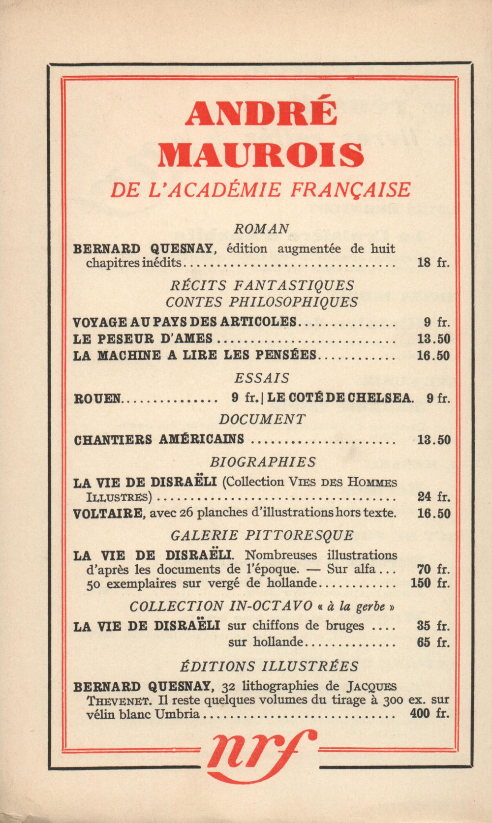 La Nouvelle Revue Française N' 310 (Juillet 1939)