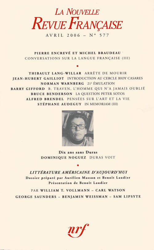La Nouvelle Revue Française N° 577