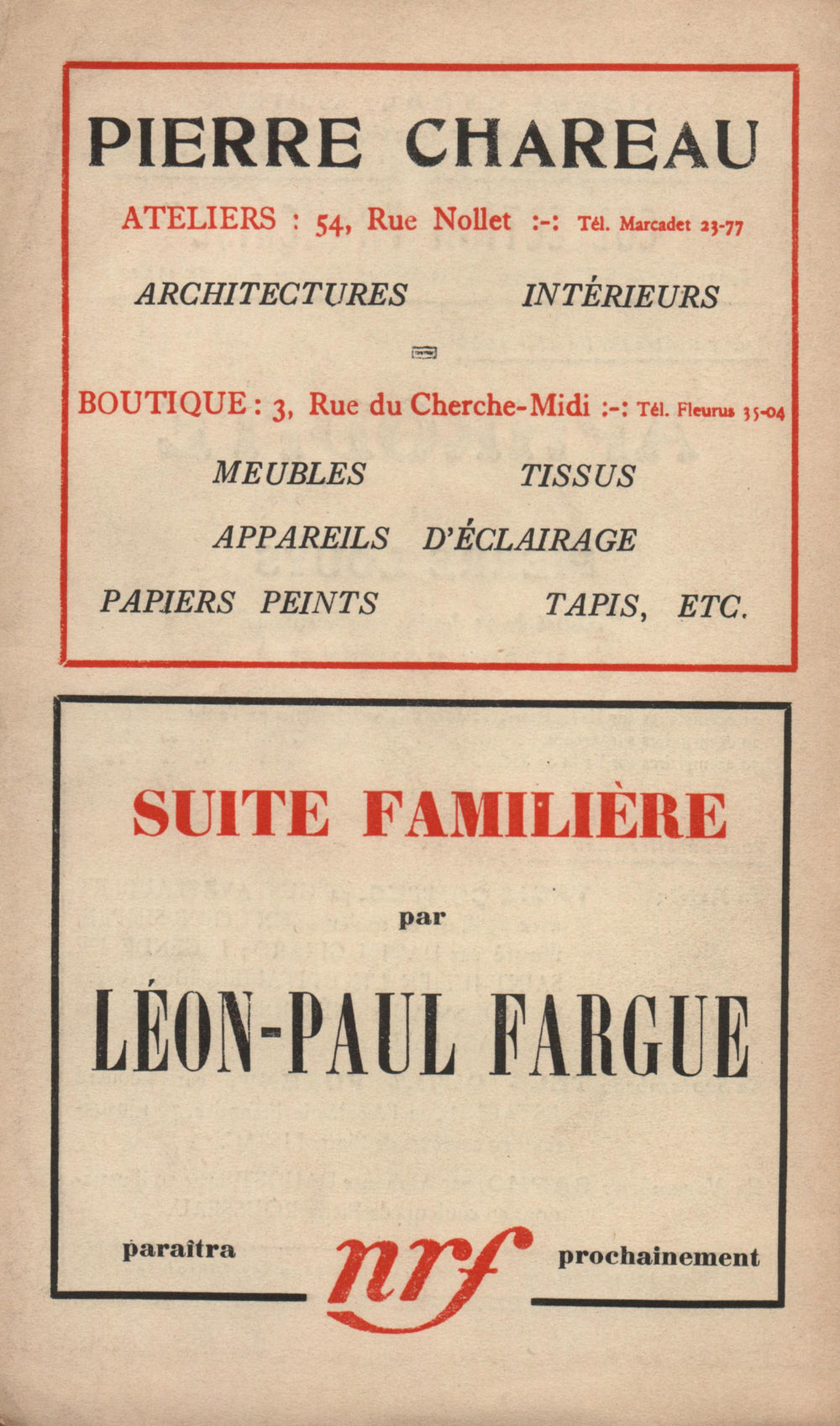La Nouvelle Revue Française N' 185 (Février 1929)