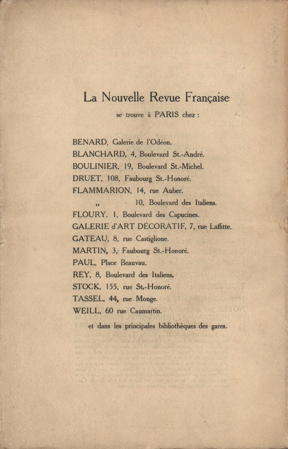 La Nouvelle Revue Française N' 13 (Février 1910)